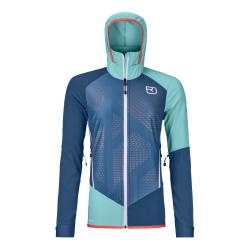 Softshellov bunda Ortovox Col Becchei Jacket Women's Petrol Blue